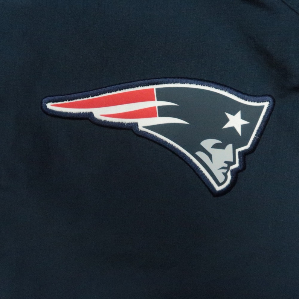 New England Patriots Jacket Men XL Blue Nike Onfield 1/2 Zip Coaches Windbreaker - Picture 4 of 13